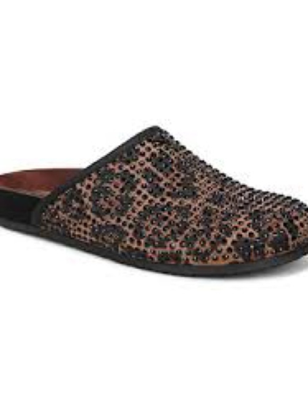 Circus by Sam Edelman Leopard Crystal Embellished Mule - Black and Brown NWOB